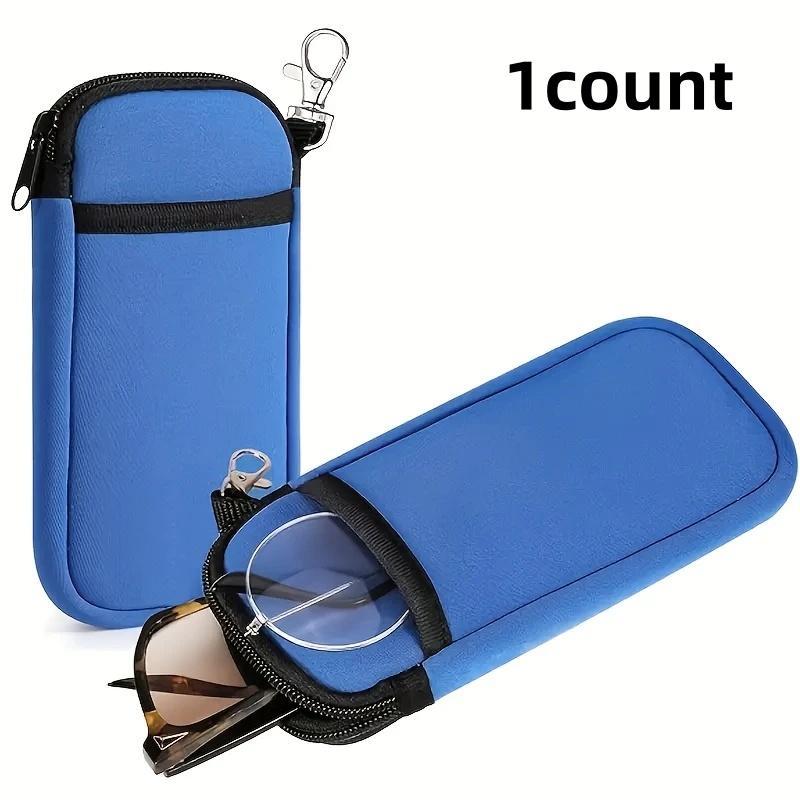 Portable Glasses Case, Glasses Storage Bag, Glasses Organizer, Glasses Case for Phone, Headphones, Glasses and Cards, Perfect Gift, Sunglasses Holder Clip
