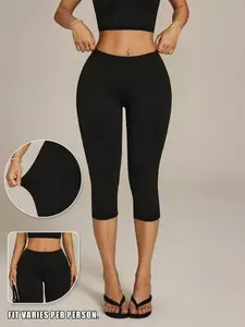 High-Waisted Tight Seven-Quarter Cycling Pants, Summer High-Elastic Butt-Lifting Gym Shorts, Sexy Slim Yoga Bottoms