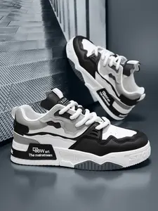 Men's Fashion Skate Shoes, Skater Shoes, Comfortable Anti-Slip Casual Lace-Up Sports Shoes, Ideal for Outdoor Activities, Stylish and Durable Design