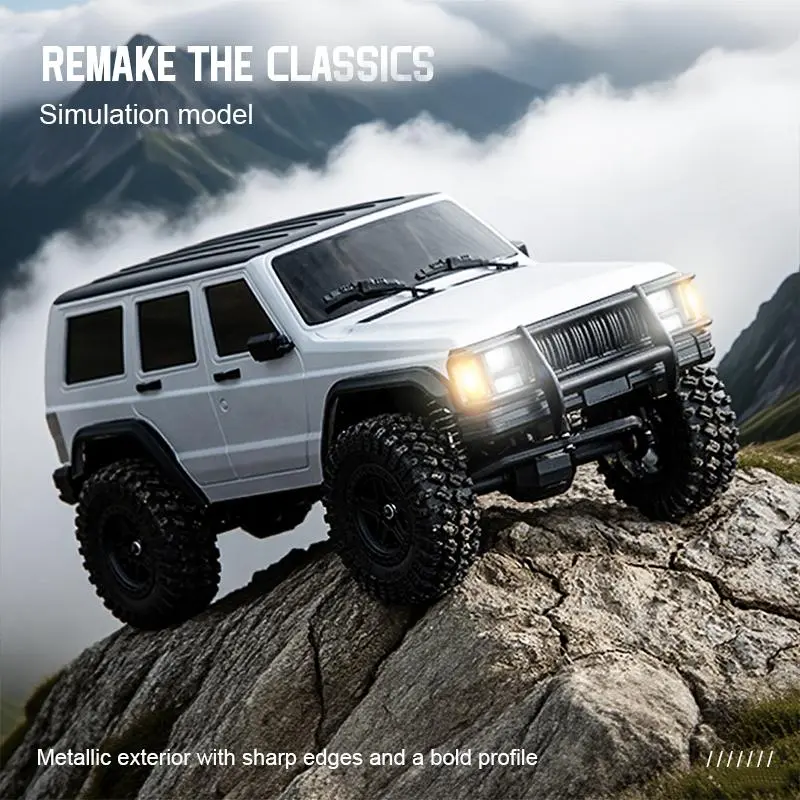 1/18 durable rock climbing RC car, high-torque four-wheel drive climbing vehicle — exceptional suspension and shock absorption performance; 20A ESC four-wheel drive off-road toy; battery-powered RC climbing car