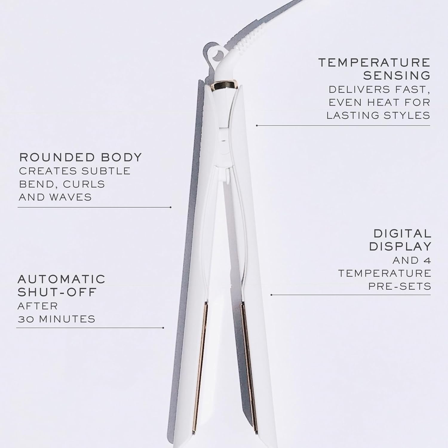 3-in-One Professional Titanium Hair Straightener Curler 2 in 1 + Beach Waver Combo for Women with Curly, Frizzy + Thick Hair - 1 1/4 Inch Dual Voltage Flat Iron + Travel Cap - 440 Degree