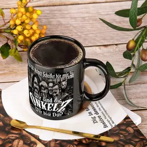 11oz Ceramic Coffee Mug with Onkelz Band Logo, Ideal for Home, Office, or Outdoor Use, Durable and Stylish Drinkware