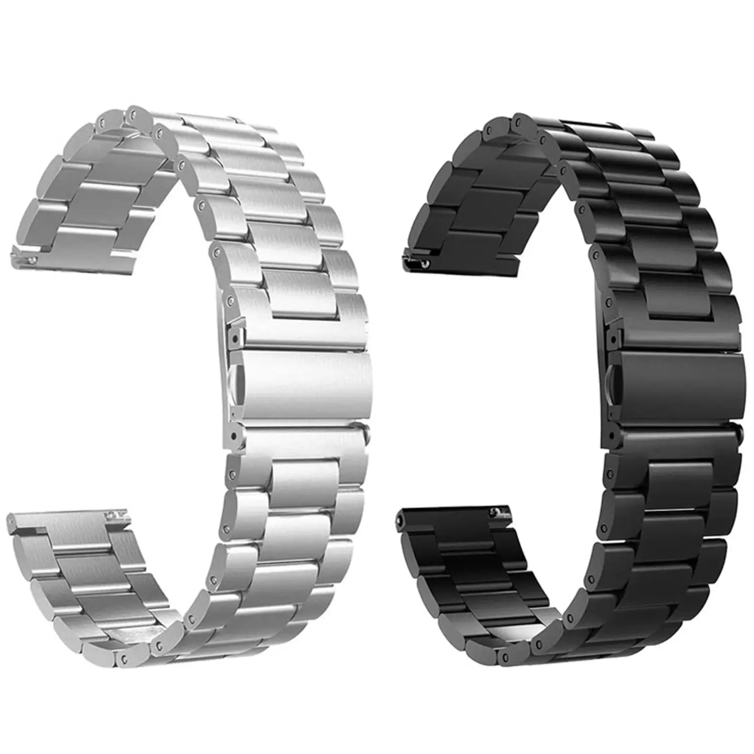 18mm 20mm 22mm Stainless Steel Watch Strap, Smart Watch Strap, Smartwatch Strap, Quick Release, For Samsung Galaxy Watch S2 S3, Gear Sport, GT 2 Active 2 3, Garmin, Huawei, Amazfit Watches, Smart Watch Accessories