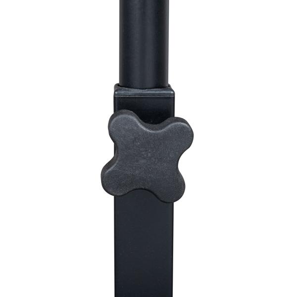 Space-Saving Rolling Side Table - Adjustable Height, 15MM Chipboard & Steel Frame, Retro Style for Living Room or Office