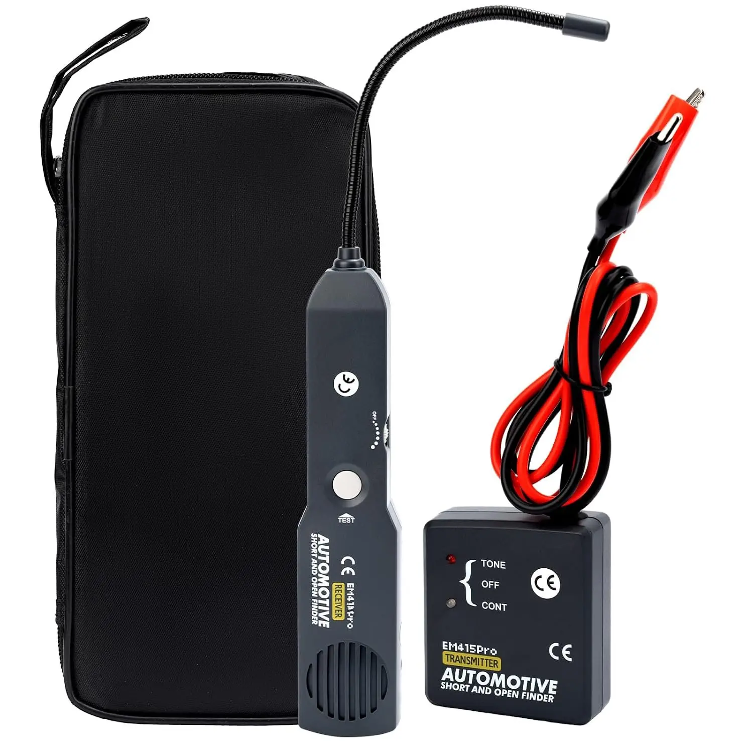 EM415Pro Automotive Wire Tracer Circuit Breaker Finder, 6-42V Short Circuit Finder Electrical Tester,   &  Detector with 7 Inch Flexible Probe for  and Low  DC Diagnostics