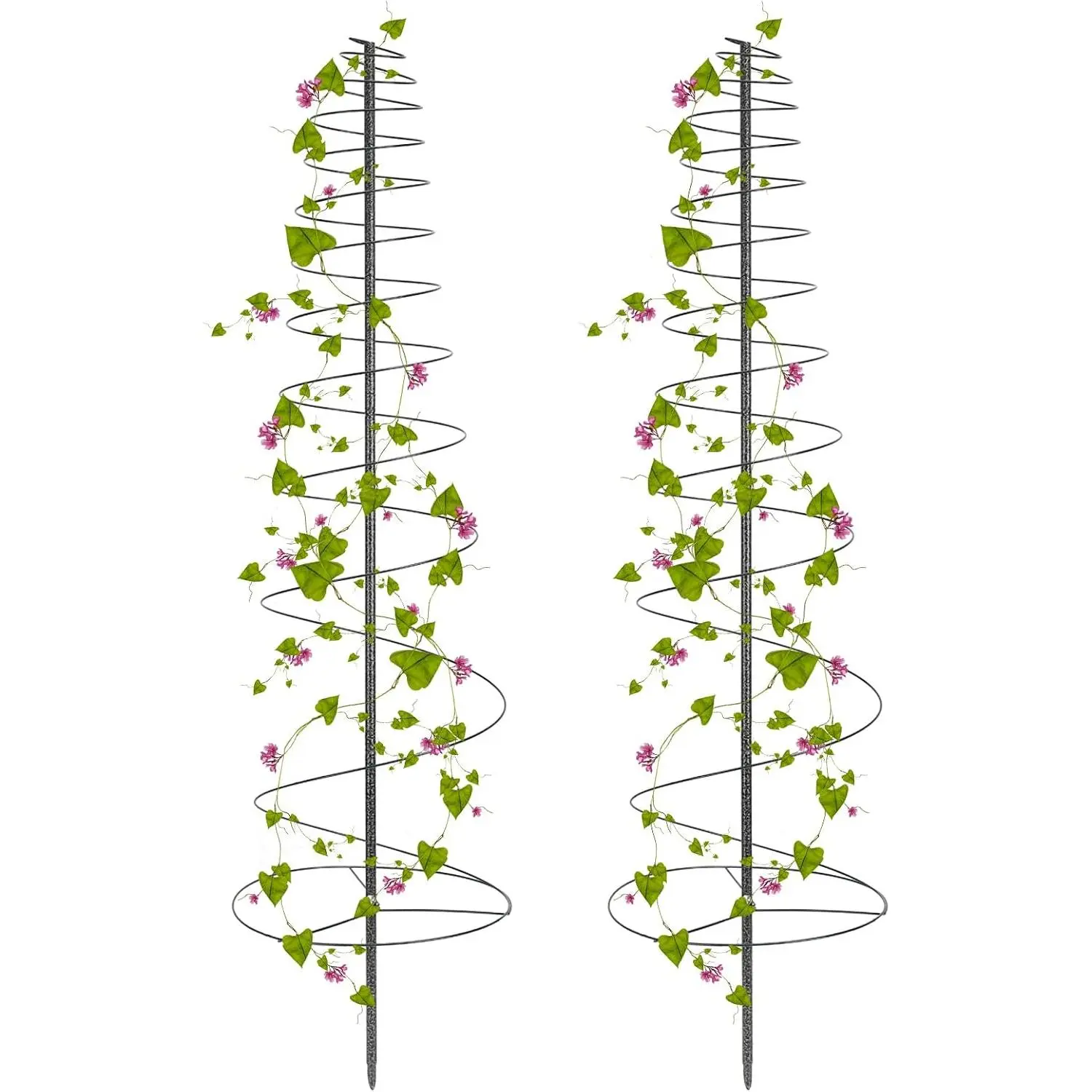 Trellis for Climbing Plants Outdoor, 2 Pack 73inch Tall Plants Trellis Support Metal Garden Trellis for Vegetables Flowers Plants Vine Support