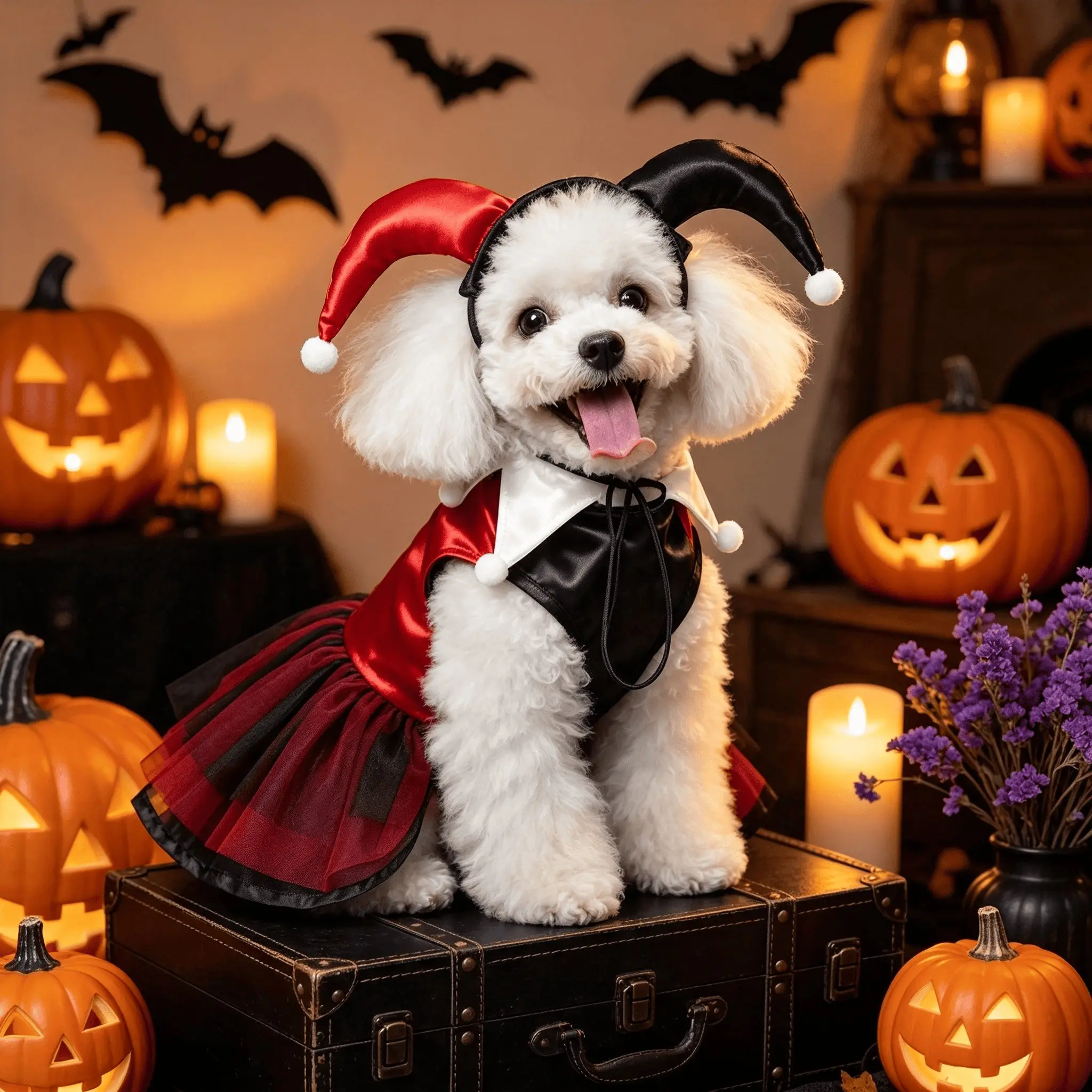 Hot-selling 1PC dog Halloween costume, perfect for dog parties and pet Halloween outfits! Adorable yet spooky pet costumes ideal for Halloween parties and pet photo shoots—soft, skin-friendly holiday wear for your furry friends.