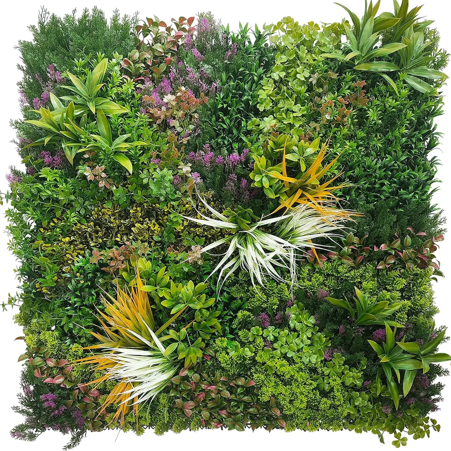 Artificial Greenery Grass Wall Panels,40'' x 40'' in(11.5 sqft) | UV-Anti, Faux Ivy  Fence Screen, Boxwood Backdrop, Vine Leaf Hedges Roll, Patio/Balcony/Garden/Backyard, Green Decor