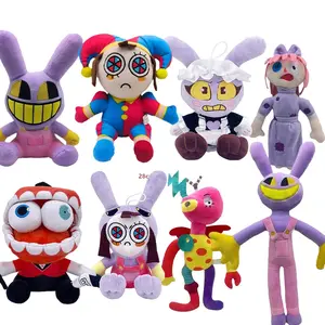 Hot The Amazing Digital Plush Toys Amazing Circus Clown Rabbit Plush Dolls Periphery Stuffed Toy Adults Gift..
