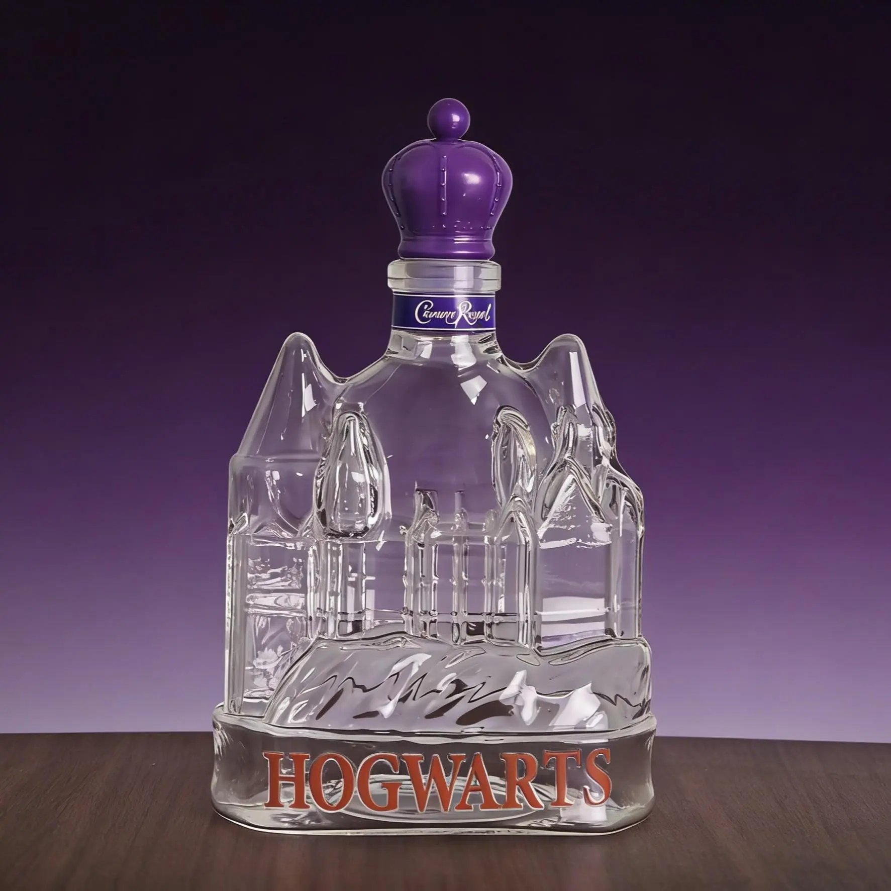 Hogwarts Castle Shaped Whiskey Bottle, 3D Sculpted Harry Potter Inspired Glass Decanter, Barware, Perfect for Wine & Spirits Lovers