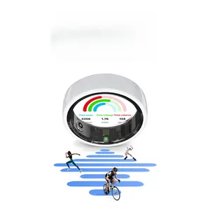Smart Rings - Unisex Health & Fitness Tracker Wearable Device with Heart Rate, Blood Oxygen Monitoring, Exercise Tracking, Sleep Analysis, Waterproof Design & Touch Screen