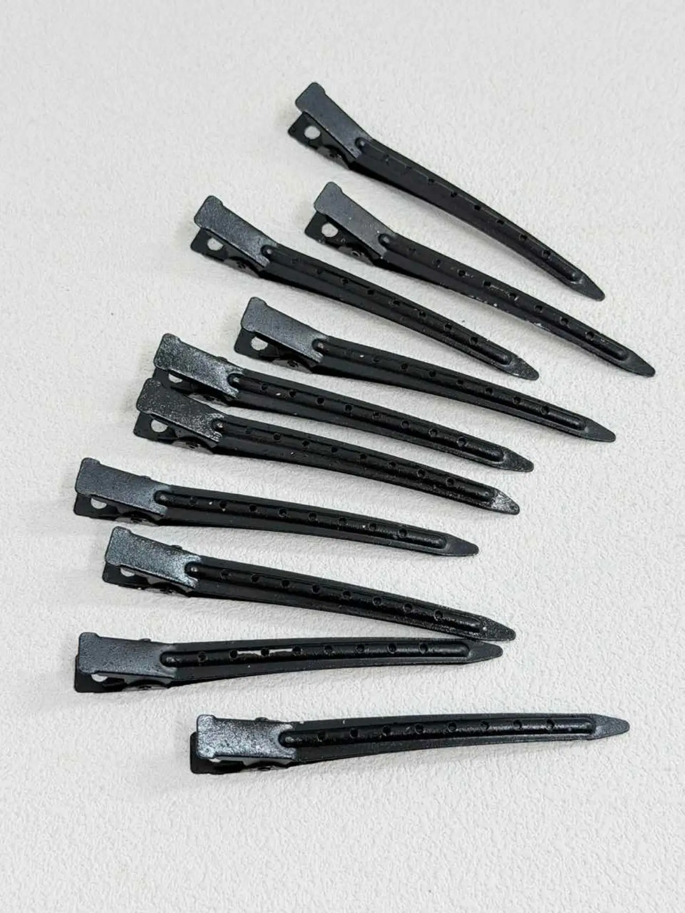 Metal Hair Clips Wig Tools Set of 10, Women's Styling Partition Clamps, Invisible Long Hair Clips, Salon Style, All Seasons