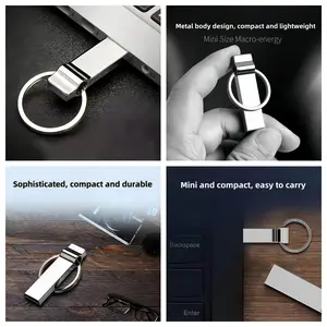 Metal Design USB Drive, 1gb/4GB/8GB/16GB, Usb2.0 High-Speed Flash Storage, Portable for Office & Students, Plug-And-Play