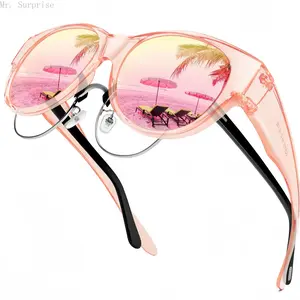 Fit-Over UV400 Sunglasses, Oversized Square Unisex Eyewear
