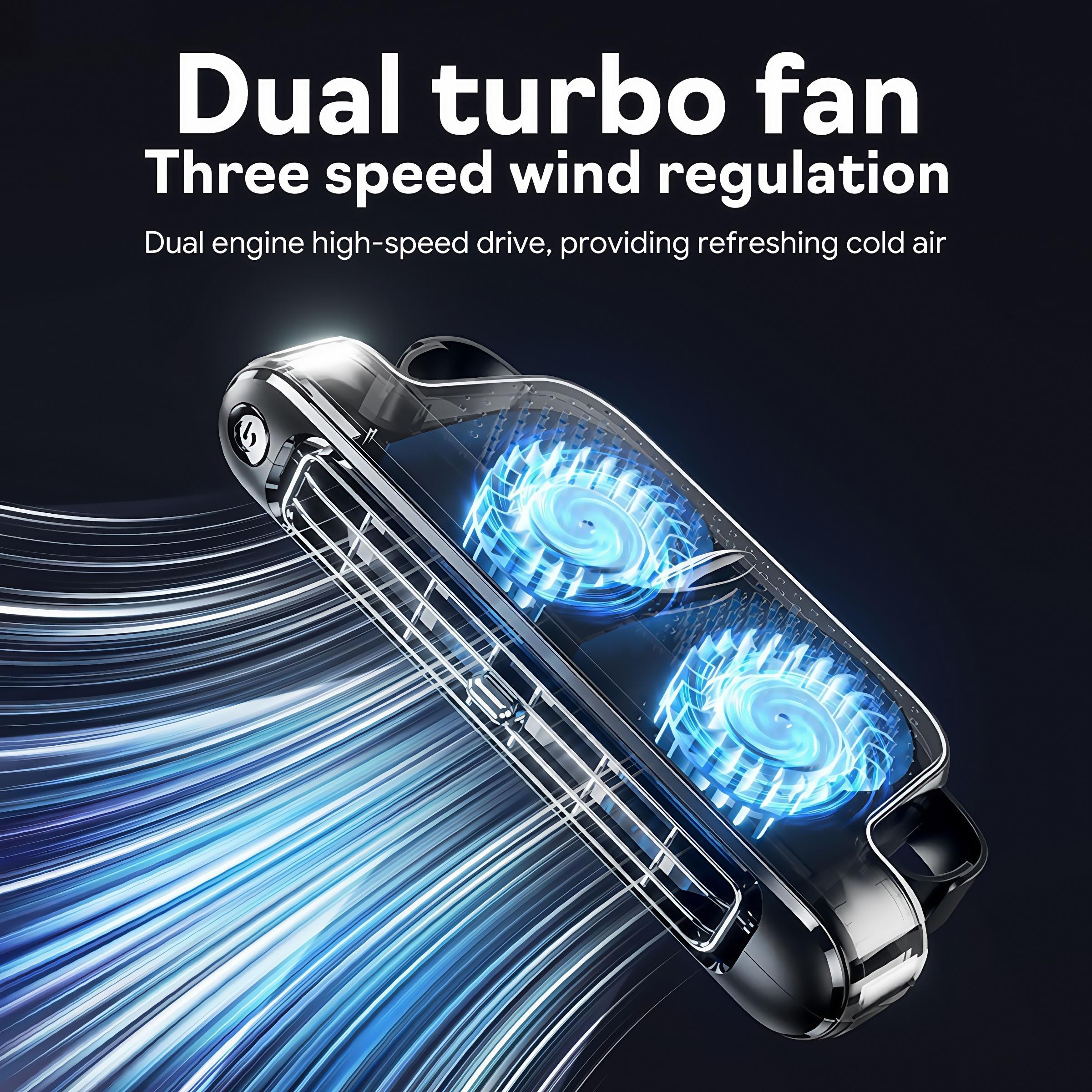 Usb Plug and Play, Car Seat Fan, Portable Wake-up Seat Cooler, Adjustable Vents, 3 Gear Wind Speed, Suitable for Most Cars, Suv, Rv, Boat, Usb Cooling Fan