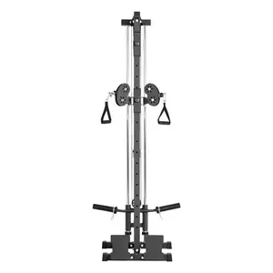 VEVOR LAT Pull Down Machine, 3-in-1 Row Cable Machine, Cable Machines Home Gym with 18-Level Height Adjustment, Wall-Mount Design, Load 500 lbs Lat Tower for Full-Body Workouts, Single-Arm Training