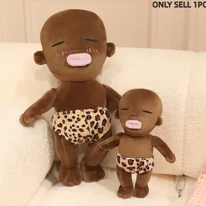 Natasha’s Black Doll Plush Toy, Funny Baby Plush Toy, Interesting Plush Dolls with Different Skin Colors and Clothing, Companions for Children’s Growth, Fun Gifts for Friends, Birthday Gifts, Holiday Gifts.