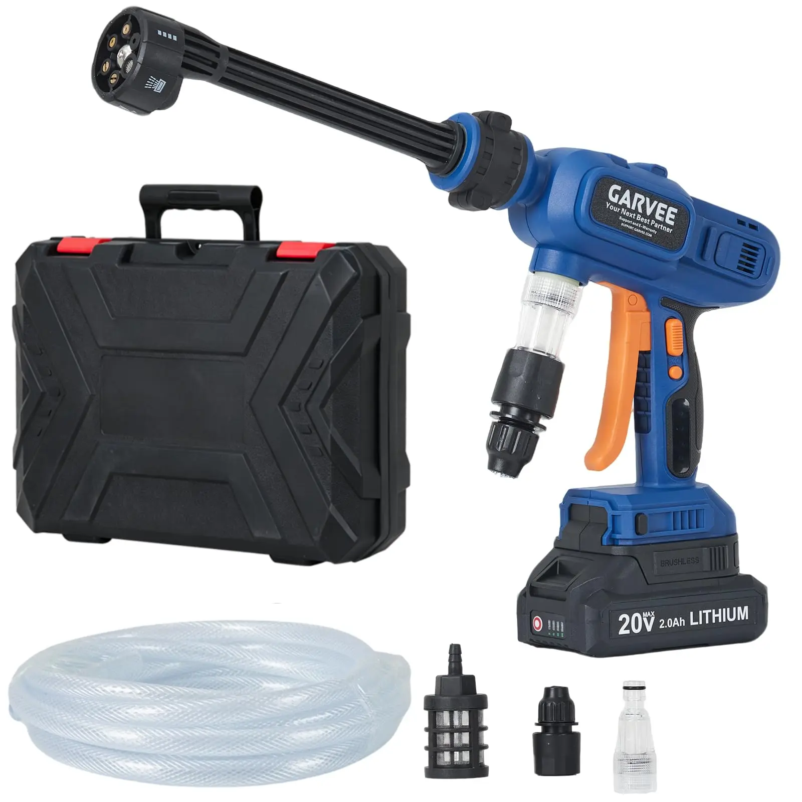 Wireless Pressure Washer, Portable Battery Powered Handheld Power Washer - Lightweight 3.2 lb - For Car Wash & Outdoor Cleaning