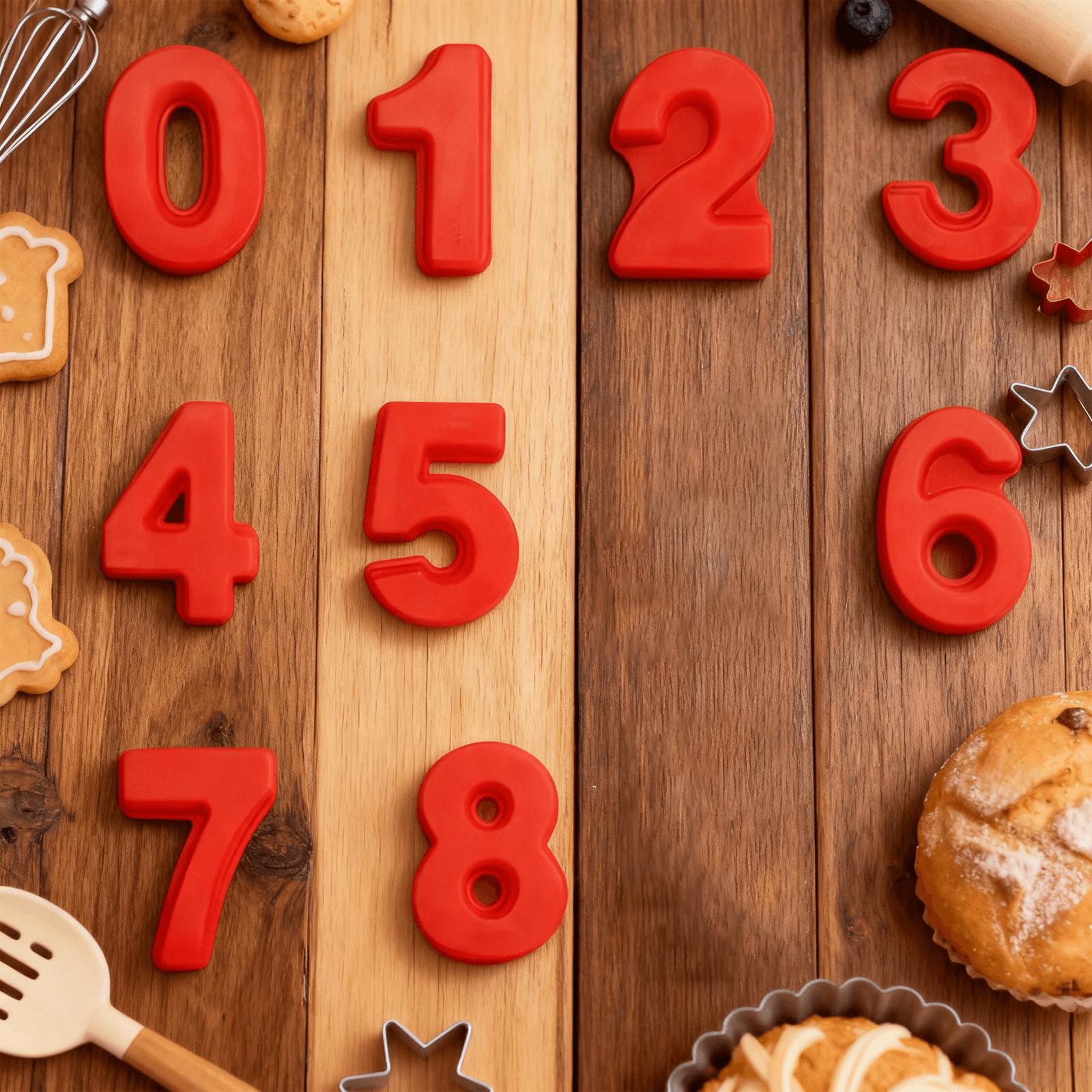 For Birthdays, Baking & Dessert Making, Number Baking Mold Solution, 0-8 Number Shape Silicone Molds, Easy Release Reusable, Effortlessly Handle Birthday Number Dessert Baking, 9 Pack For Birthdays, Baking & Dessert Making, Number Baking Mold Solution, 0-8 Number Shape Silicone Molds, Easy Release Reusable, Effortlessly Handle Birthday Number Dessert Baking, 9 Pack