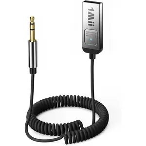 Aux  6.0  Adapter, 3.5mm  Audio Receiver Cord | For  Speaker  Audio, USB , -in Mic for Hands-Free Calls,   Streaming, Plug & Play