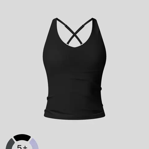 Women's Solid Color Criss Cross Back Sports Bra, Workout Bra, Exercise Bra, Sports Bra Top, Strappy Yoga Bras, Breathable Comfortable Tight-fitting Sports Vest, Ladies Sportswear for Indoor Outdoor Wear