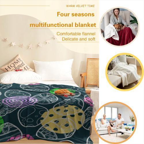 Colorful LGBTQ Blanket Soft Cozy Leisure Warm Bed Blanket for Couch & Bedroom, Flannel & Fleece Throw Blankets, Vibrant, Prideful, Rainbow, Ideal Gift for Gay Pride, Rainbow, Lesbian, Trans & Queer Friends, Birthday, Pride Month