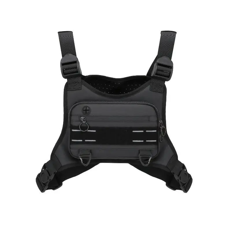 Motorcycle Protective Vest - Lightweight, Water-Resistant Polyester-Nylon Synthetic Chest Bag for Adults, Outdoor Running Workouts