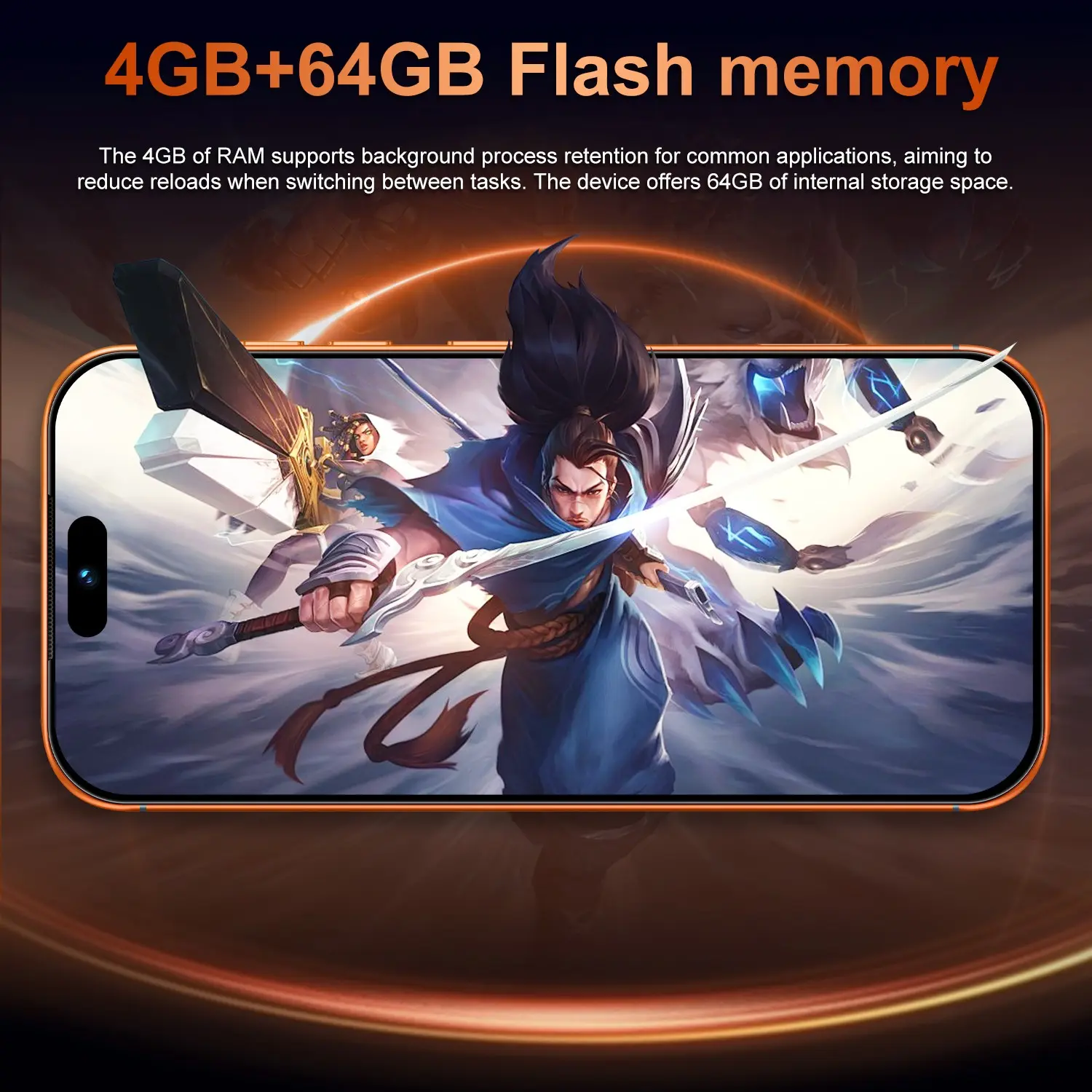 Compact Smartphone, 6.6 Inch Screen, 4GB+64GB Memory, 256GB Expandable, 4g Lte, Dual Sim, 4000mah Battery, Free Case and Screen Protector