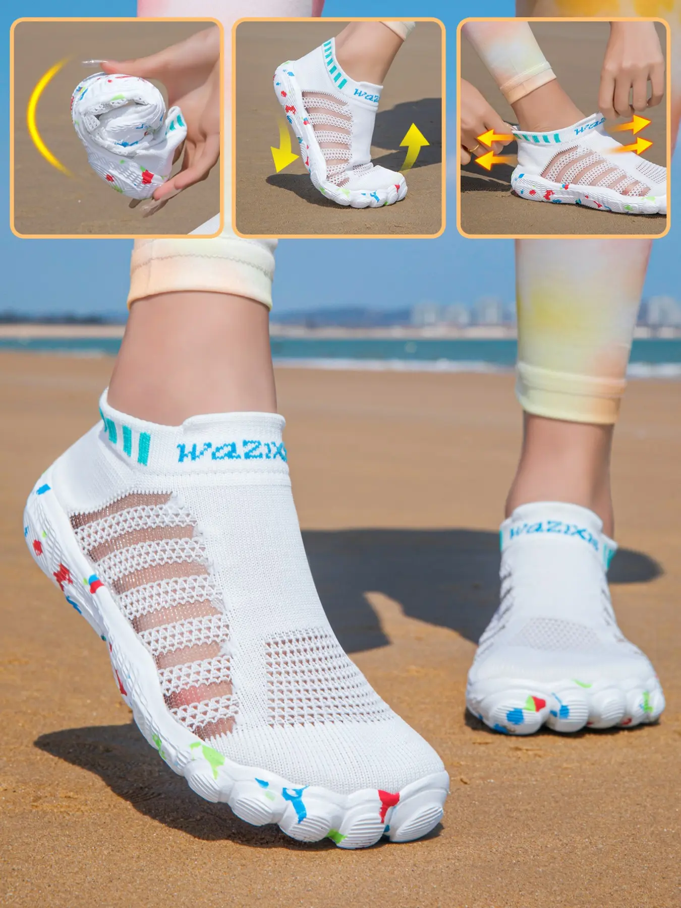 2026 New Outdoor Breathable Unisex Beach Hiking Shoes, Lightweight Outdoor Shoes, Indoor Fitness Shoes, Casual Water-Resistant Shoes, Ideal for Trekking and Relaxing