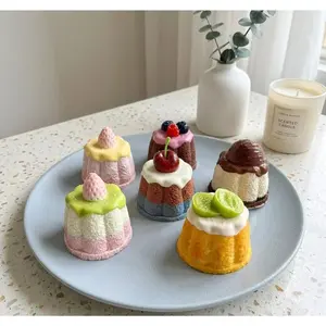 Cake-shaped slow-rise toy, stress-relief toy, fidget toy, sensory toy, realistic dessert replica, ASMR toy, anxiety relief, party favor for kids