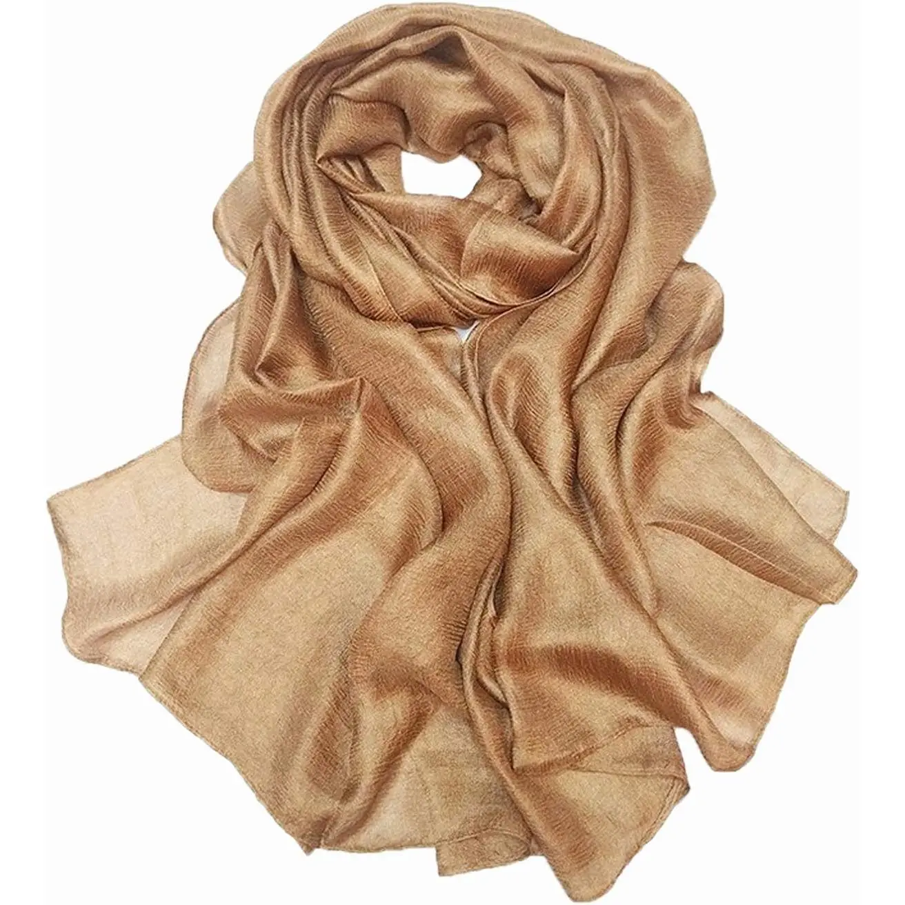 Womens  Scarf Shawl Wraps Pashminas Solid Soft Silky for Bridal Evening Wedding Party