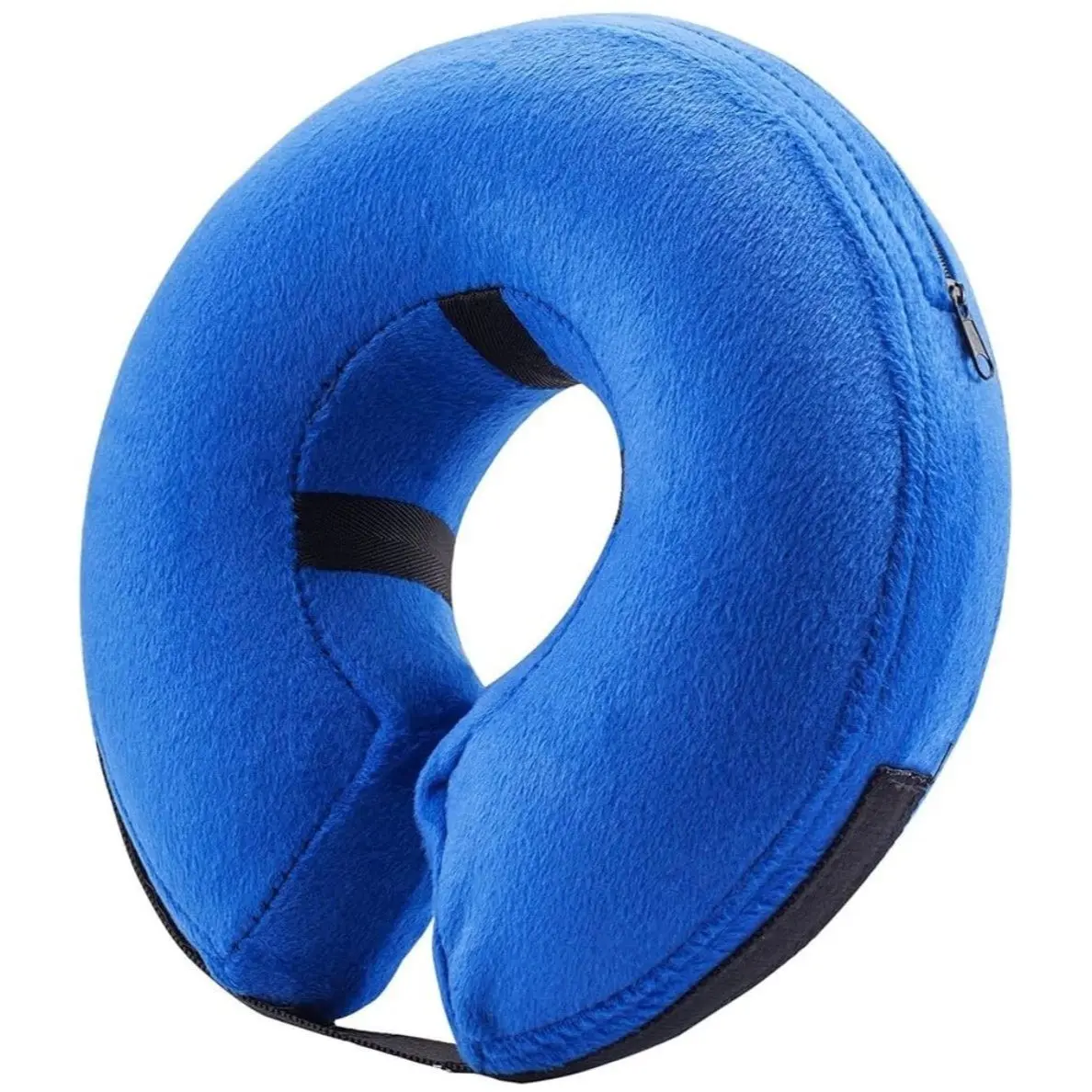 Protective Inflatable Collar for Dogs and Cats - Soft Pet Recovery Collar Does Not Block Vision E-Collar (M)