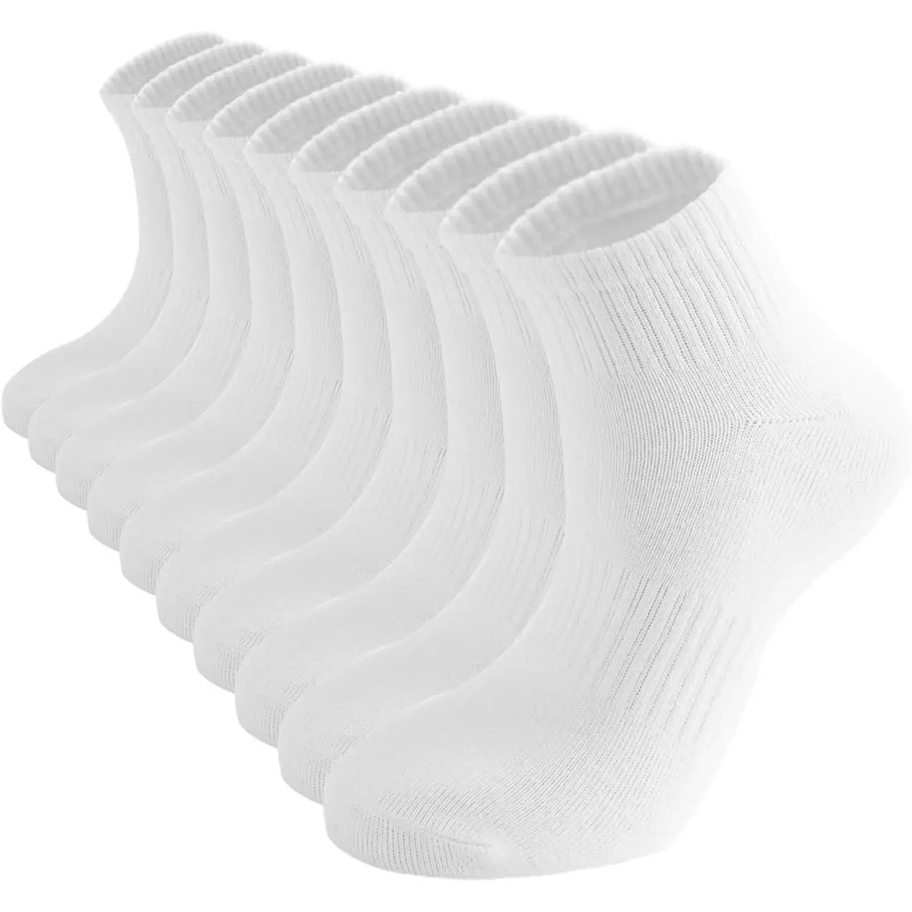 Women's Thin Cotton Ankle Socks - Athletic Gym Mini Crew Socks, 5 Pairs(Gift)