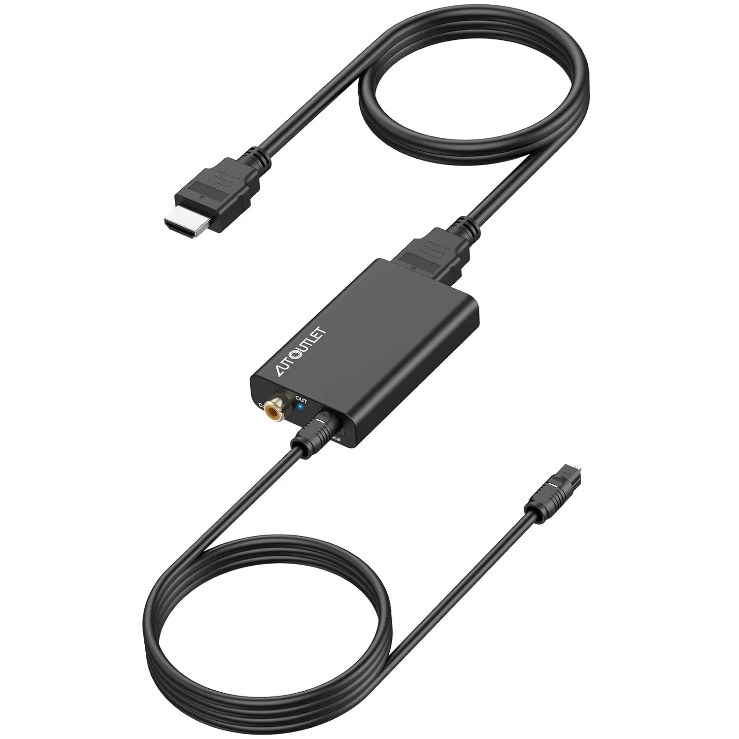 192KHz HDMI ARC Audio Extractor Optical TOSLINK SPDIF & Coaxial Audio Splitter Converter, Only for HDTV ARC Port Speakers, Amplifiers, Soundbar Support Dolby/DTS 5.1(NO CEC)