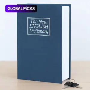 Camouflage Book Safe Lock Box, Hidden Metal Safe with 2 Keys/code, Dictionary-Like Design, Spacious Durable Compartments, Ideal for Home Office Security