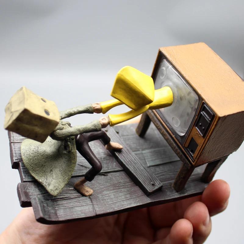 Little Nightmares Ii Anime Game Figure Mono Six Luminous Cartoon Character Pvc Model Desktop Collection Halloween Kids Toy Gifts