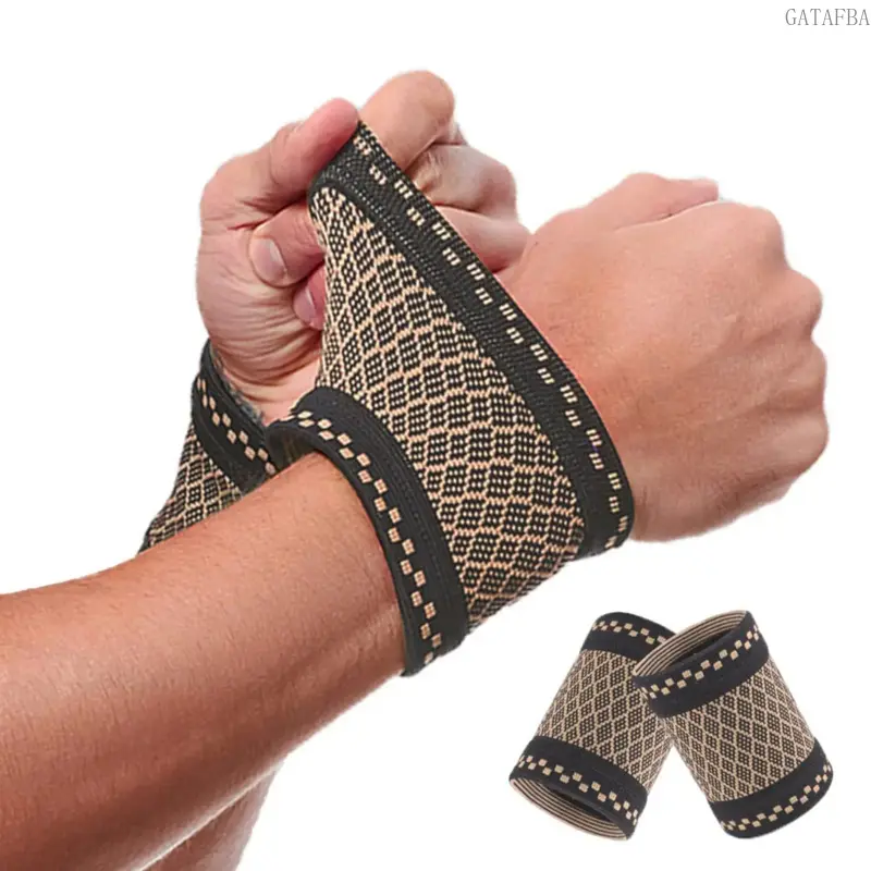 2 Pack Copper Infused Wrist Compression Sleeve Flexible Wrist Support Brace Breathable Wrist Wrap for Gym Workout Sports Arthritis Pain Relief Daily Activity,back to school,back to school haul