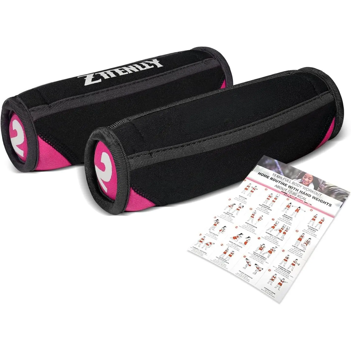 Hand Weights Sets for Walking - Comfort Fit - 1lb, 2lbs, and 3lbs Soft Walking Weights sets for Women & Men in Physical , Jogging, Running, and Aerobics