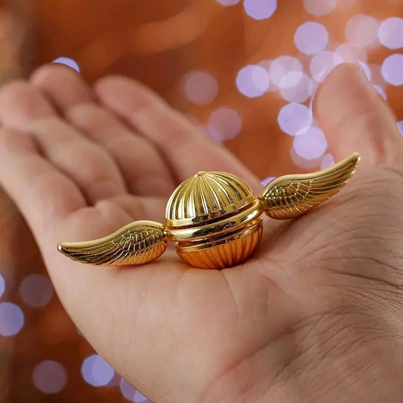 Fingertip Spinning Gyroscope Fidget Spinner Anti Stress Toys for Kids & Adults Rotating Metal Orb Desktop Stress Relief Toy