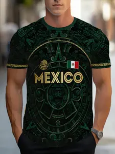 Men's Long Sleeve T-Shirt, Casual Fitted Random Print Top, Breathable Quick-Dry, Ideal for Football Viewing, Street Wear, Daily Commute