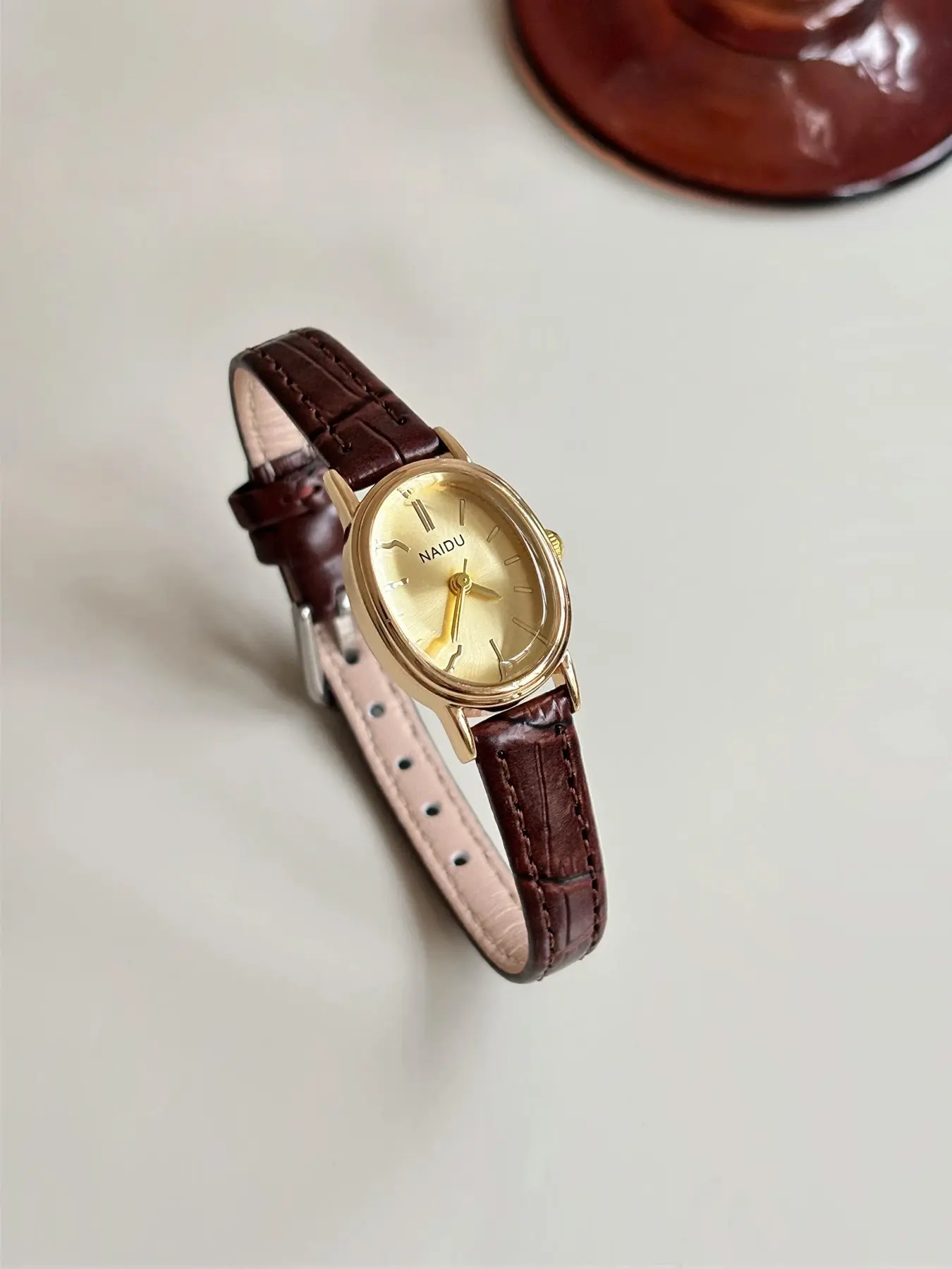Women's Simple Waterproof Quartz Watch, Fashion Daily Wear, Durable Design for All Weather Conditions, Analog Oval Face, Alloy Case, 24mm Diameter, Fashionable Waterproof Wristwatch