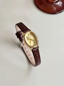 Women's Simple Waterproof Quartz Watch, Fashion Daily Wear, Durable Design for All Weather Conditions, Analog Oval Face, Alloy Case, 24mm Diameter