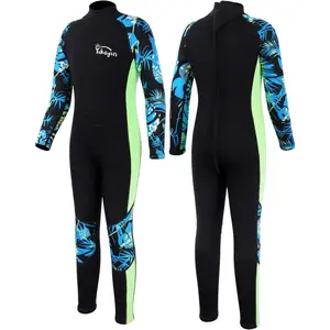 Youth 2.5mm Neoprene Full-Body Kids Wetsuit for Boys and Girls, Cold Water Swimming Snorkeling Gear