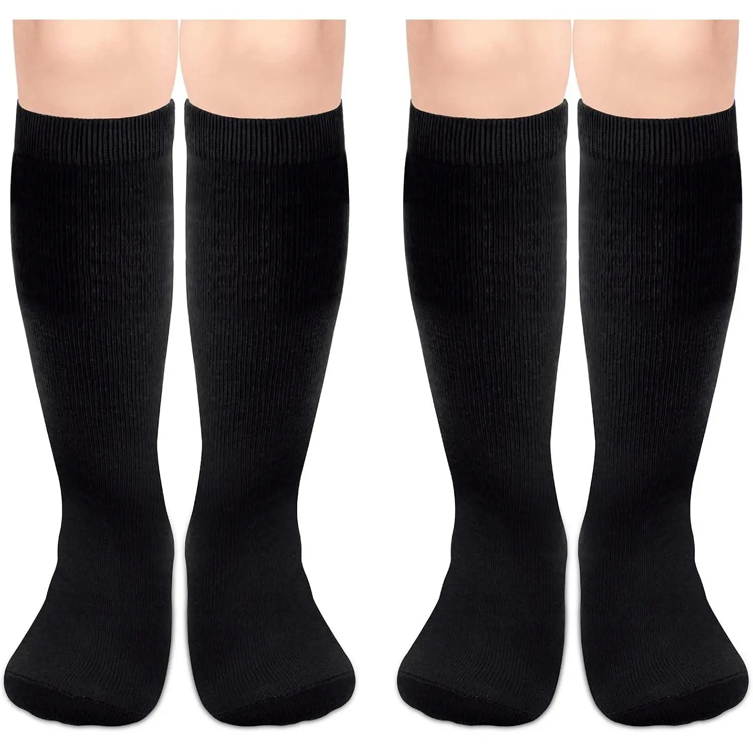 Kids Soccer Socks Toddler Soccer Socks Girls Boys Soccer Socks Kids Tube Socks with Stripes Toddler Knee High Socks