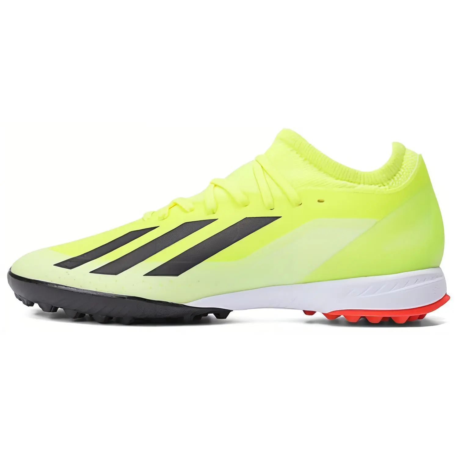 Adidas X Crazyfast League TF Lace-Up Soccer Cleats for Men - Artificial Turf Shoes with Lacing, Rubber Studs, Yellow-Black & House White Official Maison Mihara Casual Trainers