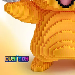 CubiBRICK Animation Series Large Pika (14,000 PCS) 3D Micro Building Block Model