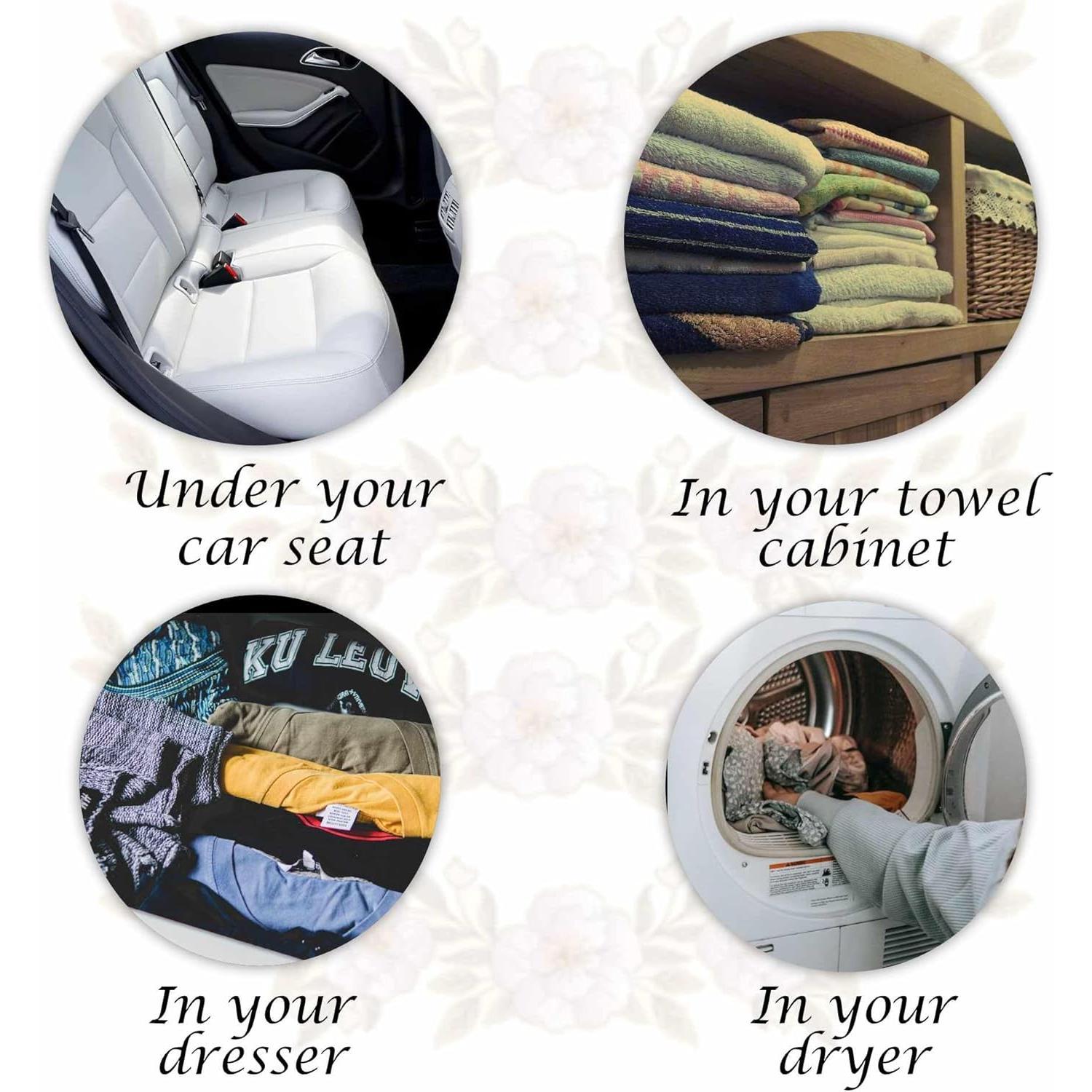 SUNDAY MIRTH Tyler Candle Diva Dryer Sachets, 8 Glamorous  Dryer Sachets, 2 Pack (4 per Pack) Bundle with  Stain Remover Pen, Home Laundry Softener Sheets, Scent for Clean Fabric Detergent Beads