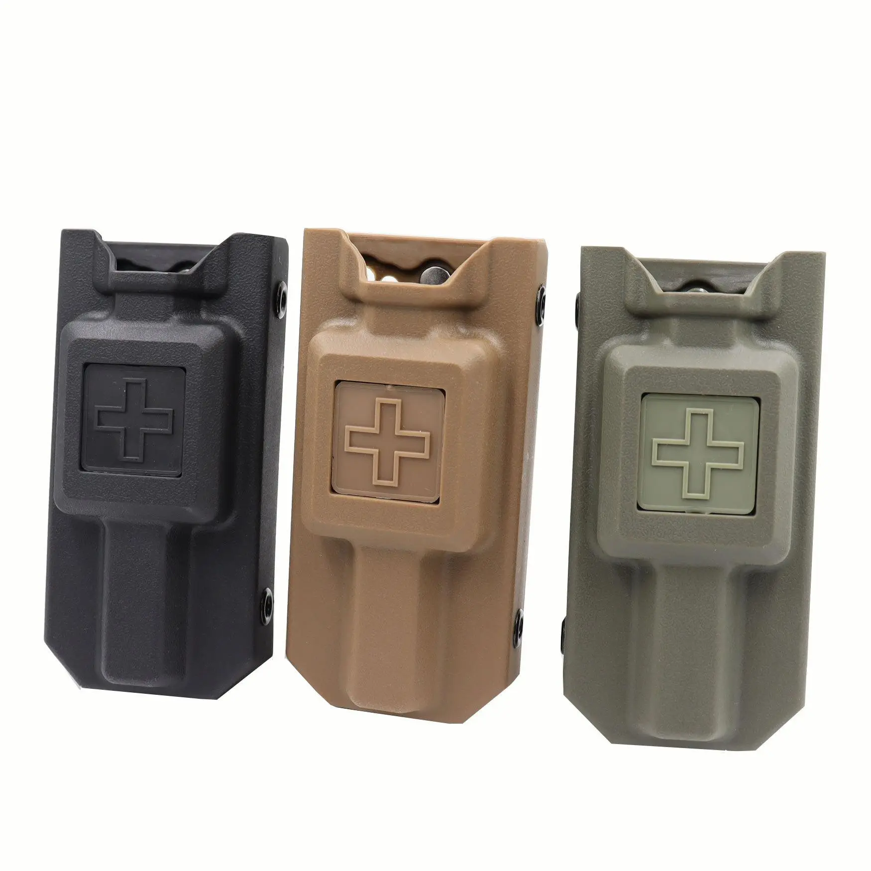 The portable For CAT storage box, a waist-mounted storage box for storing IFAK trauma first aid tools.