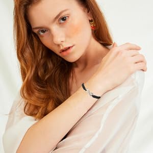 Stainless Steel 8 Infinity Couple Bracelet Set Braided Leather Rope Bangle Adjustable Chain 7-9 Inch for Lover Friendship Handmade Jewelry Fashion Cool Accessories