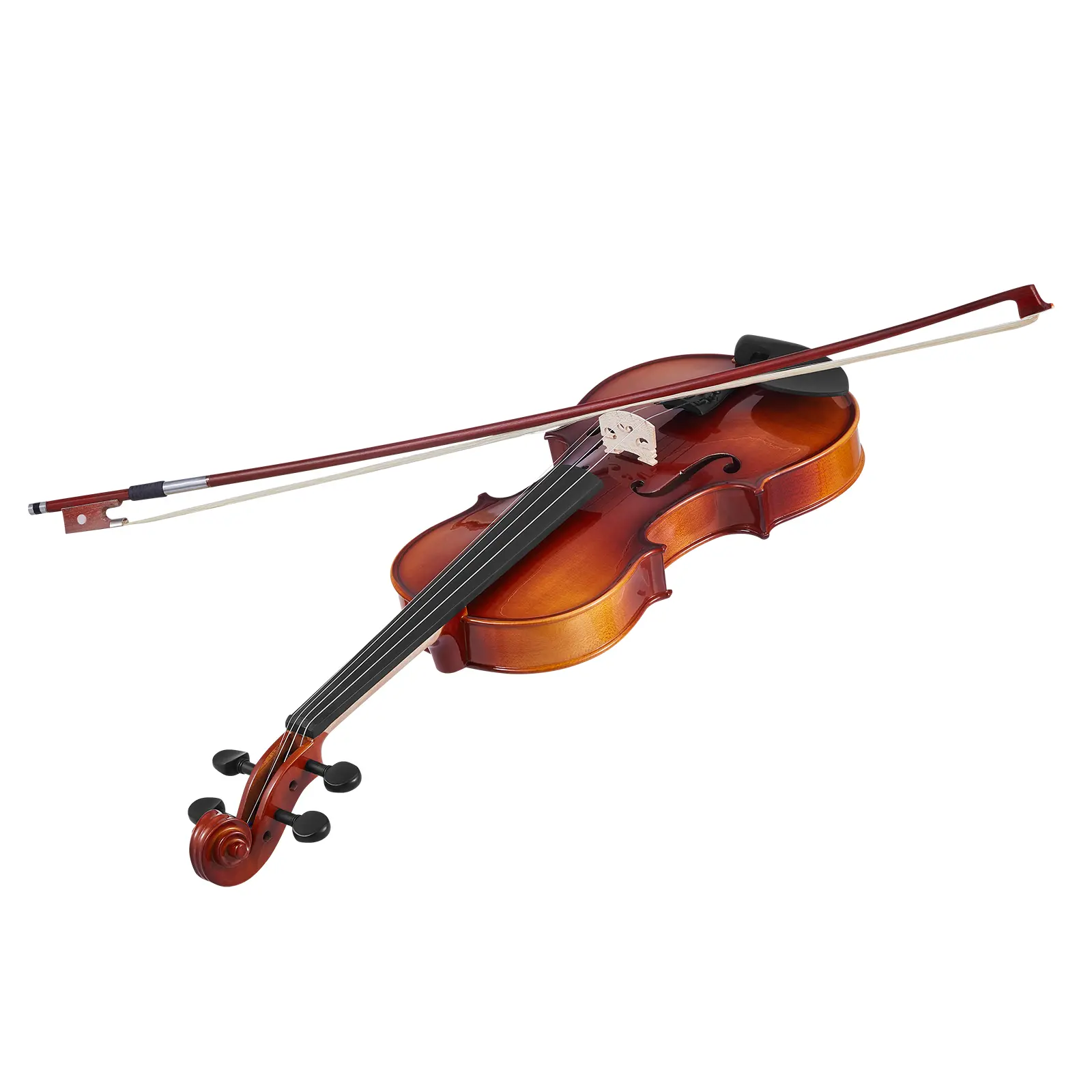 4/4 Full Size Violin for Adults, Musical Instruments, Solid Wood Spruce-Maple Construction, Gloss Varnish Finish